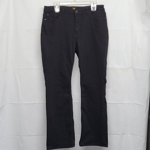 Lee Womens Jeans 14S Bootcut Premium Quality Smart Fit Black 35 X 29.5 - Picture 1 of 16